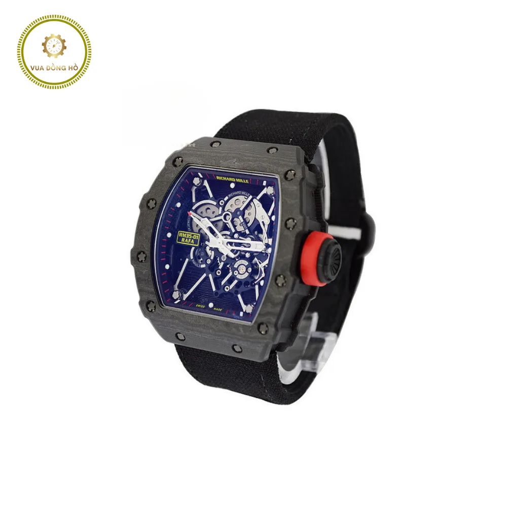 Richard Mille RM 035-01 Rafael Nadal NTPT Carbon on Strap with Skeleton Dial