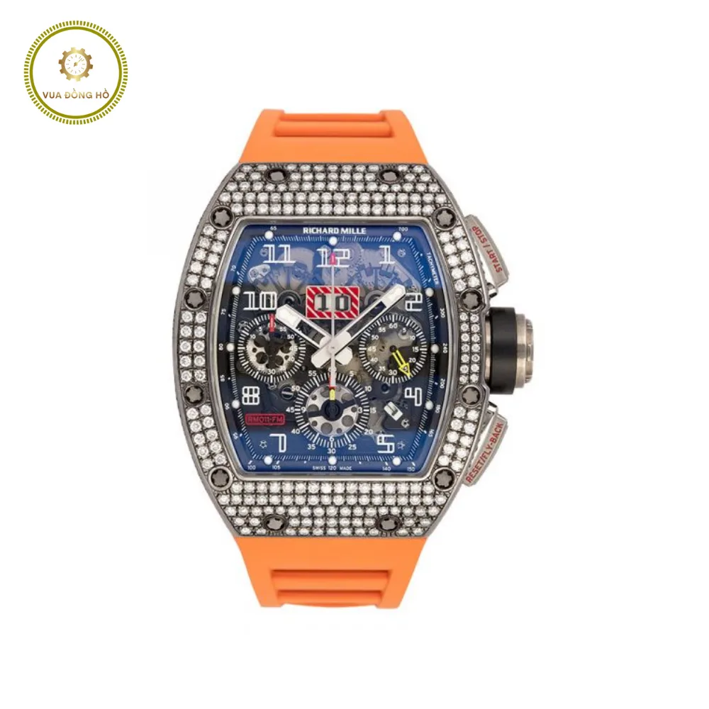 Richard Mille RM 11 White Gold with Custom Diamond Set Bezel