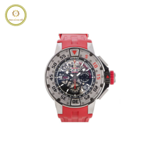 Richard Mille RM032 Automatic Diver’s watch in Titanium on Red Rubber Strap with Skeleton Dial