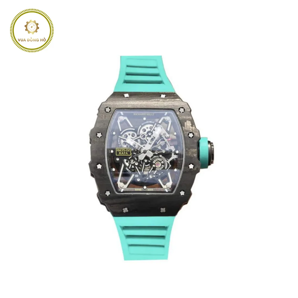 Richard Mille RM055 KV V2 Carbon Case Blue Skeleton Dial